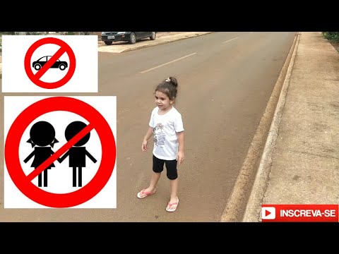 Mc divertida REGRA DE CONDUTA para crianças atravessarem a rua