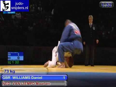 Judo 2009 Birmingham: Williams (GBR) - van Liempd (NED) [-73kg].