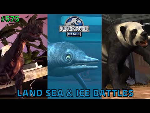 Land Sea & Ice Battles - Jurassic World: The Game - EP 575