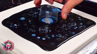 I Painted "Starry NIght" and It..... Fluid Art and Acrylic Pouring as Therapy at Home