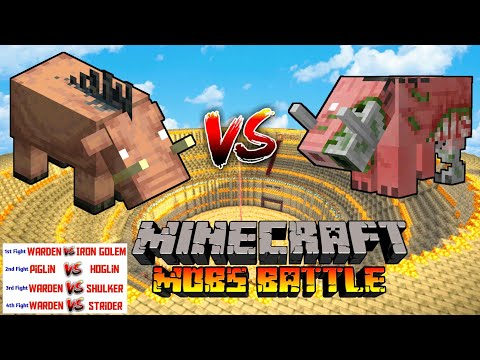 Ultimate Minecraft Mob Battle - Warden VS Iron Golem | Aditya Gamerz 777