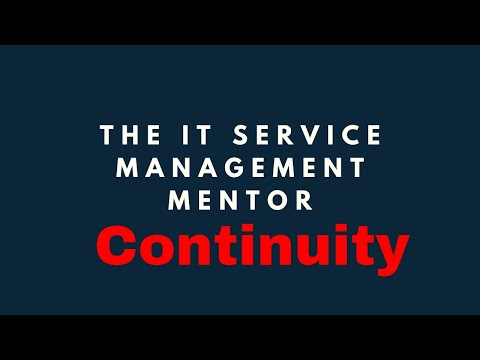 YouTube video about ITIL IT Service Continuity Management (ITSCM) Scope: