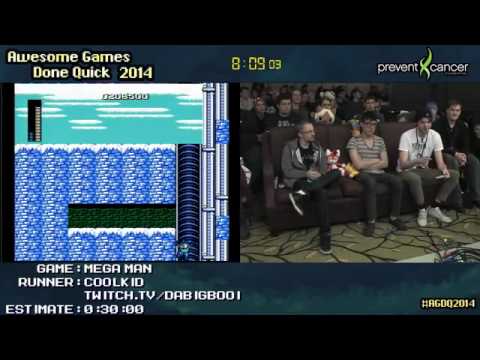 Mega Man NES    SPEED RUN 0 22 10 by coolkid #AGDQ 2014