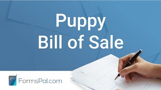 Puppy Bill of Sale - GUIDE