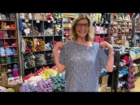 Ein sommerliches, luftiges oversized Shirt stricken