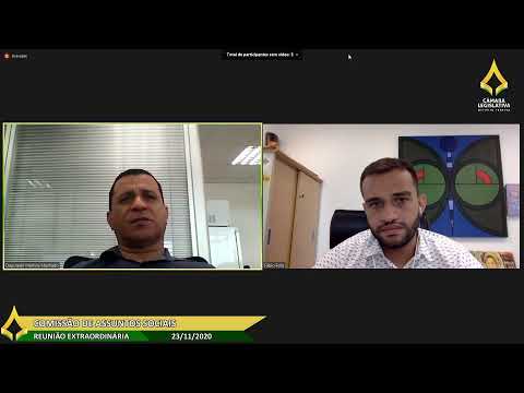 Reunião Extraordinária Remota da Comissão de Assuntos Sociais - 23/11/2020