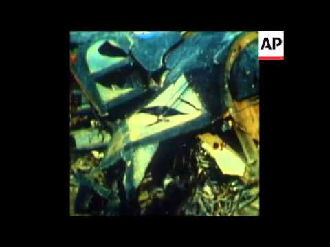 SYND 30-12-72 WRECKAGE OF A DOWNED B-52 BOMBER