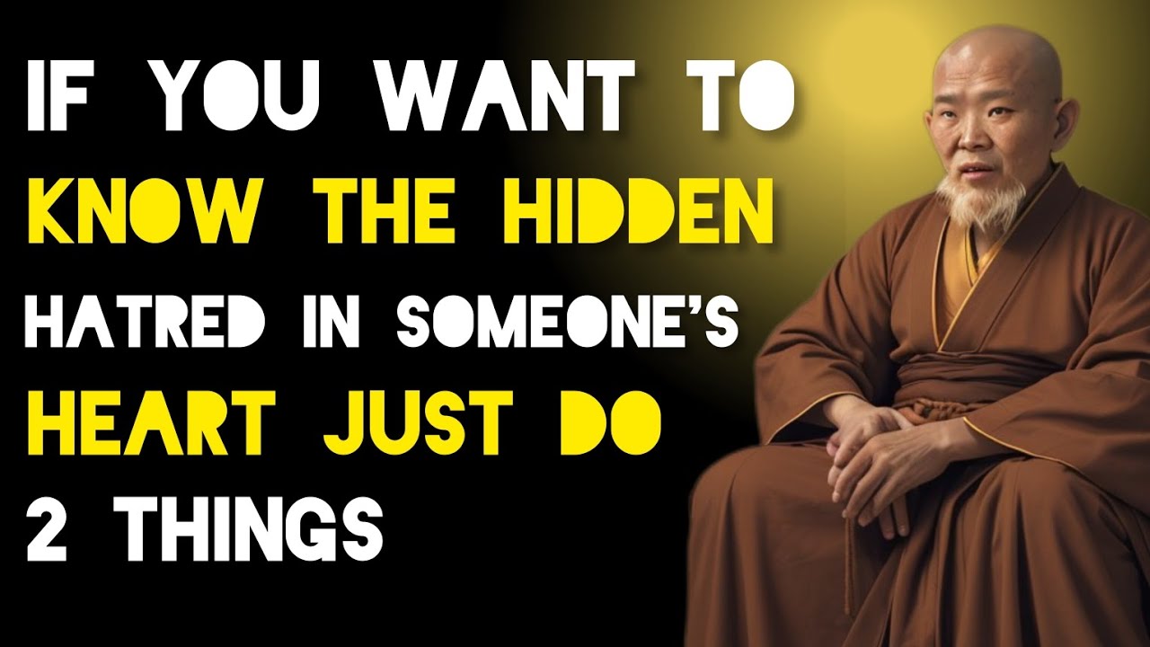 If You Want To Know The Hidden Hatred In Someone's Heart Just Do 2 Things - Zen/Buddhism Teachings.
