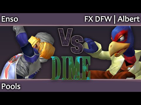DIME 15 Melee - Enso (Sheik) vs FX DFW Albert (Falco) - Pools