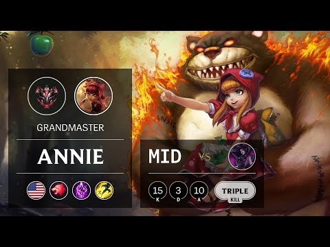 Annie Mid vs Morgana - NA Grandmaster Patch 9.9