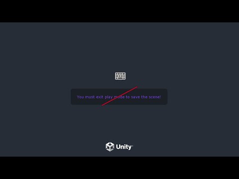 [SHORT] Quickly get rid of warning when using save shortcut in playmode | UNITY 2021