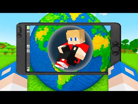 Usei CELULAR com RAIO-X pra VER DENTRO DOS PLANETAS do Minecraft