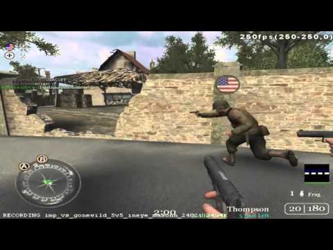 Call of Duty 2 match: imphus vs gonewild 5on5