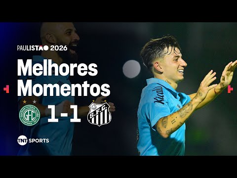 MELHORES MOMENTOS: GUARANI 1X1 SANTOS | PAULISTÃO 2026