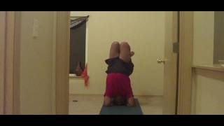 A personal practice session of Yoga {Sirsasana}