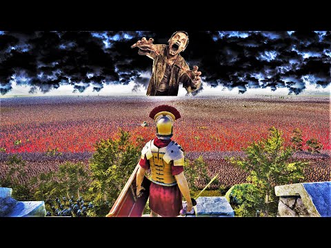 4,000,000 Walking Dead Attacks Fortress of Imperial Roman Army - UEBS 2 | Epic Battle Simulator 2