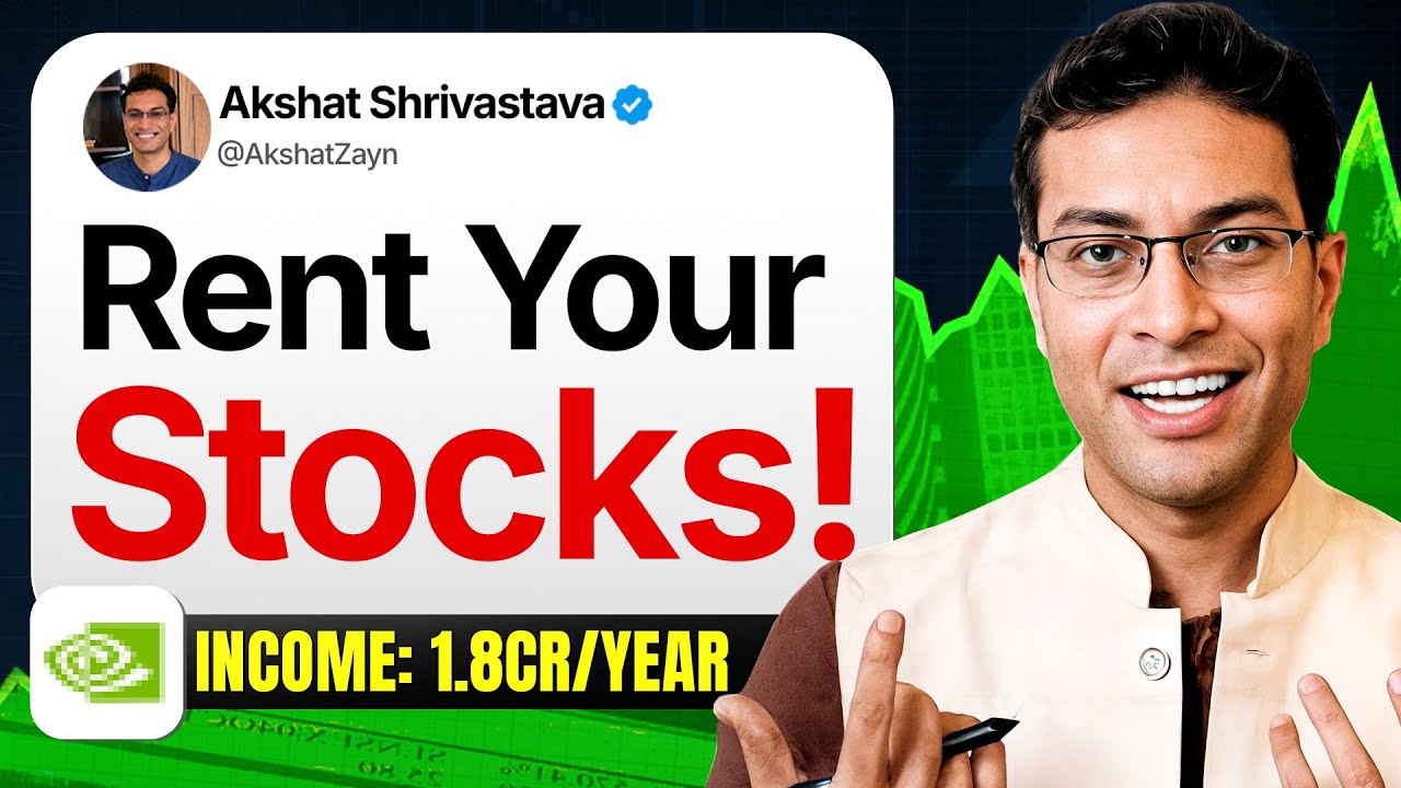 How I make 1.8 Crore/year by RENTING my stocks | Low risk Options strategies