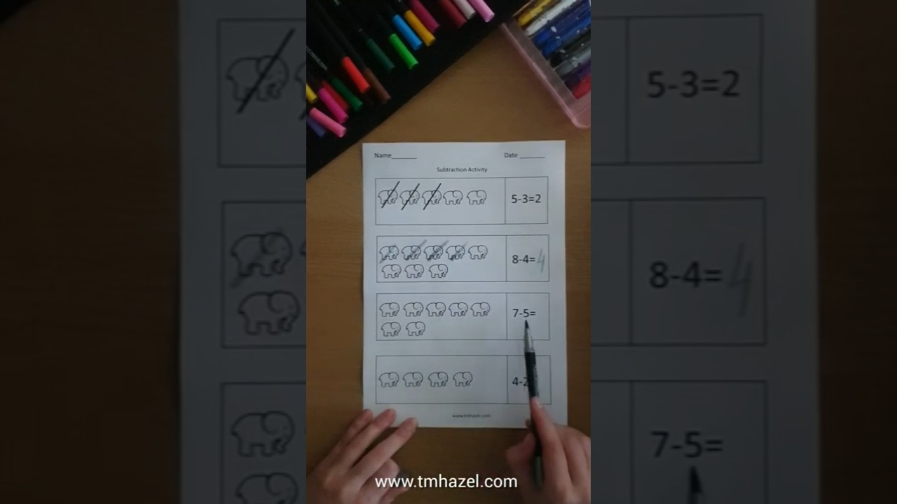 Fun Math Subtraction Activity For Preschoolers | Easy & Educational Kids Activities For Ages 3-5