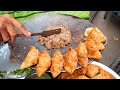 Dahi Samosa Chaat Served On Leaf Plate Indian Street Food