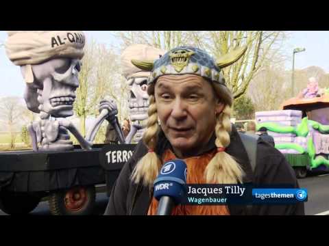 gbs-Beirat Jacques Tilly in den Tagesthemen am Rosenmontag 2015
