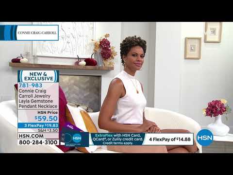 Connie Craig Carroll Jewelry Layla Gemstone Pendant Neck...
