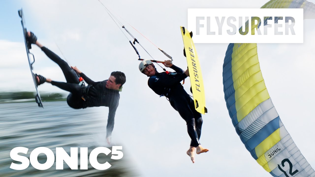Ruben’s First Session on the New FLYSURFER SONIC 5 Ft. Evan Klijn & Luca Ceruti
