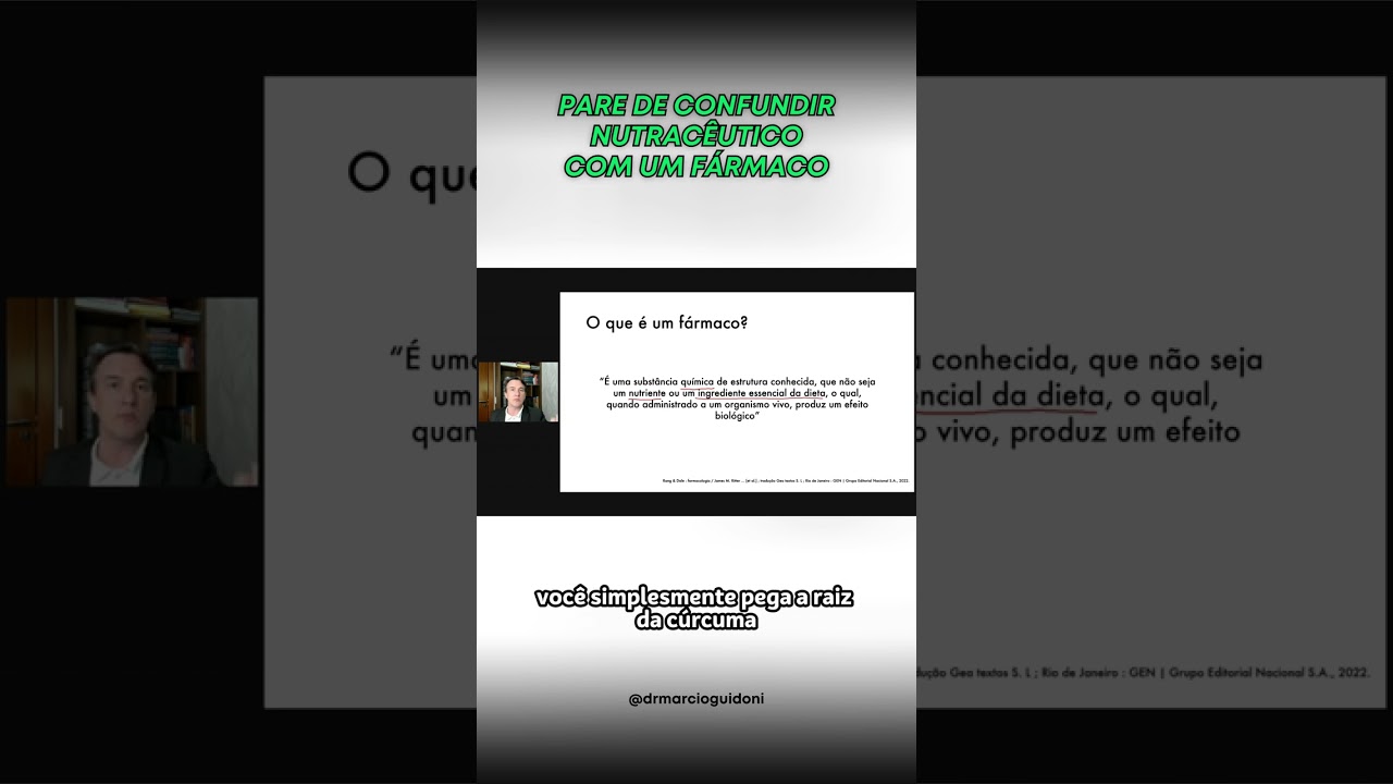 Não confunda nutracêuticos com Fármacos #Farmacologia
