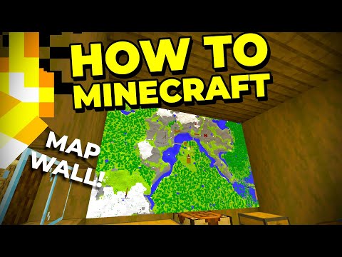 OMGcraft - Minecraft Tips & Tutorials! - How to Build a MAP WALL in Minecraft! - How to Minecraft #25