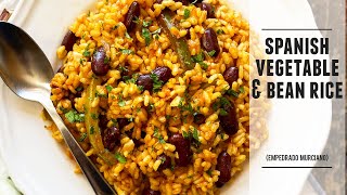 Spanish Vegetable & Bean Rice | So Good you Won´t Miss the Meat