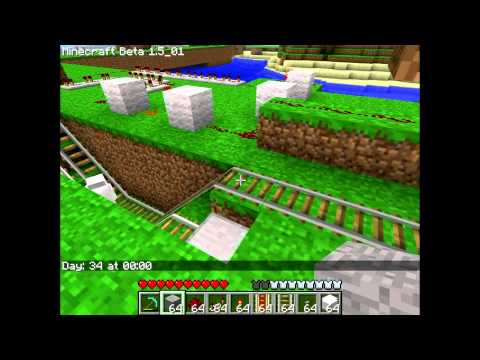 comment construire train minecraft