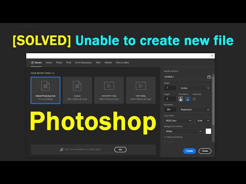 Solved: Can't Create/Open new File - Photoshop CC - create new file unclickable in Photoshop