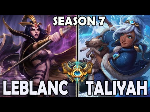 SKT T1 Faker plays LEBLANC vs TALIYAH - Ranked Challenger Korea