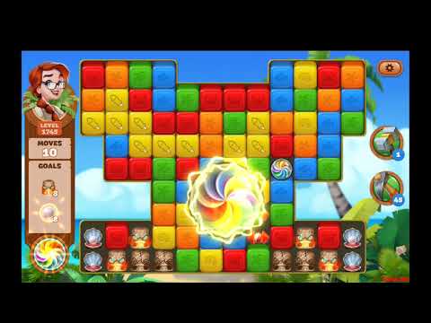 Lost Island Blast Adventure Level 1745 NO BOOSTERS - A S GAMING ✔