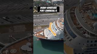 Rare View of Disney Adventure Cruise Ship From Above!