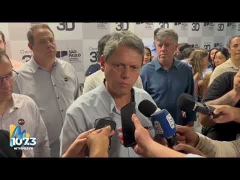 Governador Tarcísio inaugura creche em Parapuã e comenta cenário político e projetos para o Estado