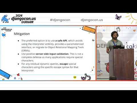 DjangoCon US 2024: Pygoat - Learn django security the hard way with Adarsh Divakaran