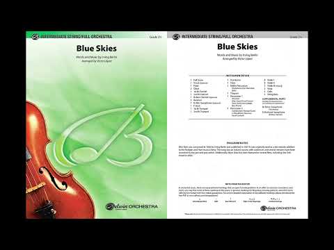 Blue Skies, arr. Victor López – Score & Sound