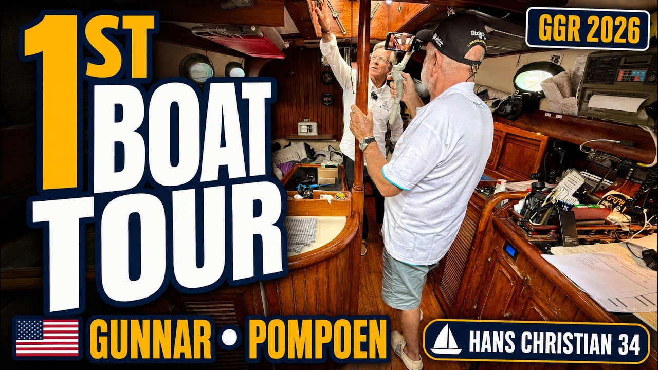 1st GGR2026 BOAT TOUR & INTERVIEW | Gunnar Christensen 🇺🇸 | POMPOEN – Hans Christian 34