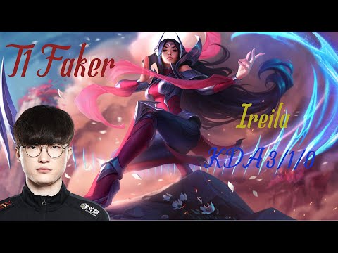 Highlights T1 Faker play Irelia vs Fizz Mid KDA 3/1/0