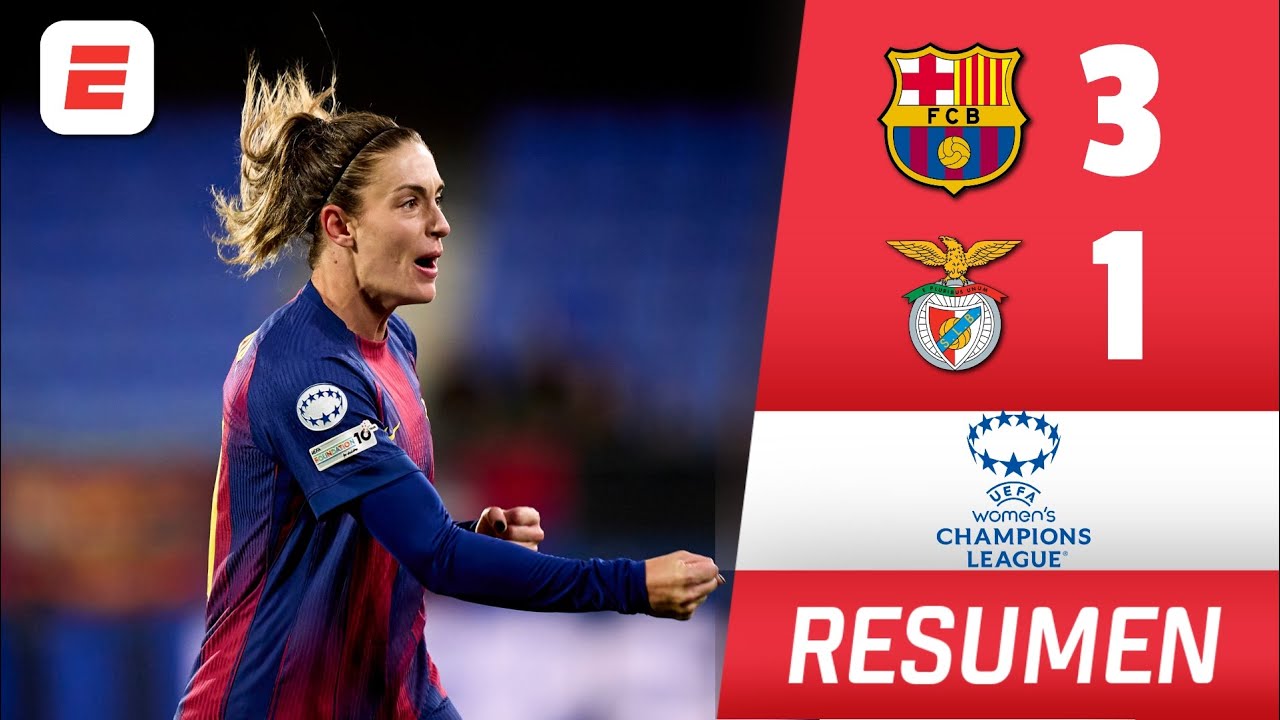 BARCELONA SIGUE INVICTO tras VENCER al BENFICA con PUTELLAS como FIGURA | Champions League Femenina
