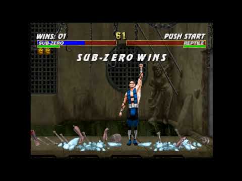 Mortal Kombat Trilogy-SUB-ZERO Fatality 1 (freezing break)