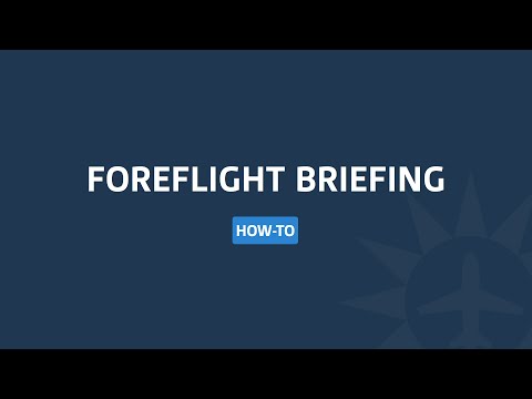 How-To: ForeFlight Graphical Preflight Briefing
