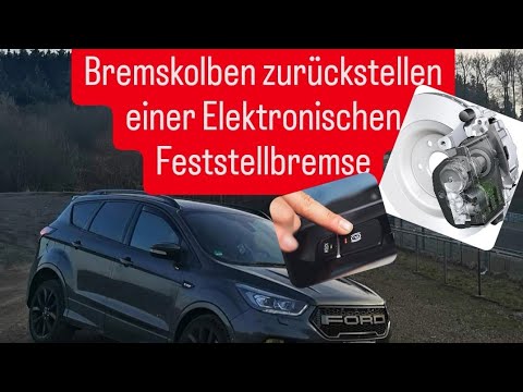 Bremskolben zurückstellen bei Elektrischer Feststellbremse / Handbremse.