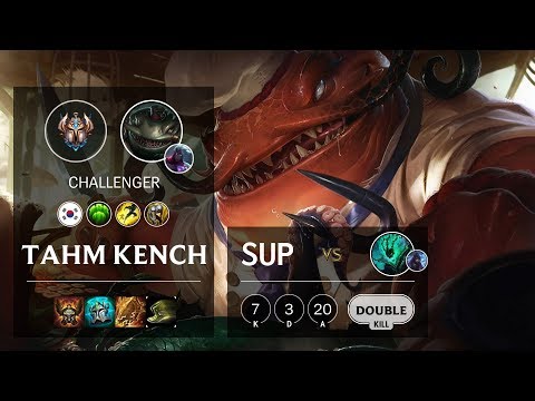 Tahm Kench Support vs Thresh - KR Challenger Patch 10.6