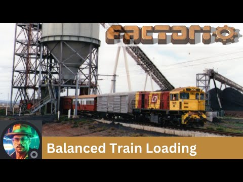 Factorio trains Balanced Unloading