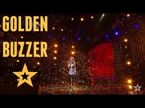 GOLDEN BUZZER - 12 Year Old Girl Shocked The Audience