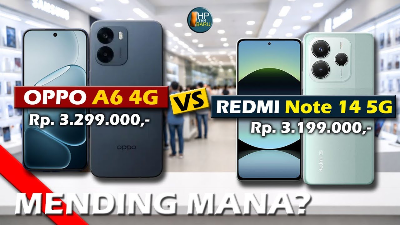 MENDING MANA? OPPO A6 4G VS XIAOMI REDMI NOTE 14 5G