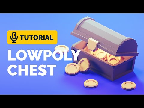 Low Poly Treasure Chest in Blender 3.0 Full Tutorial | Polygon Runway