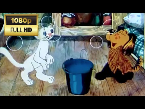 Як песик і кошеня мили підлогу (1977). Мультфільми українською в HD.