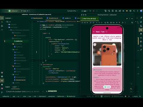 Build a News App with Kotlin & Jetpack Compose | MVVM + Retrofit2 + Live API Android Studio Project